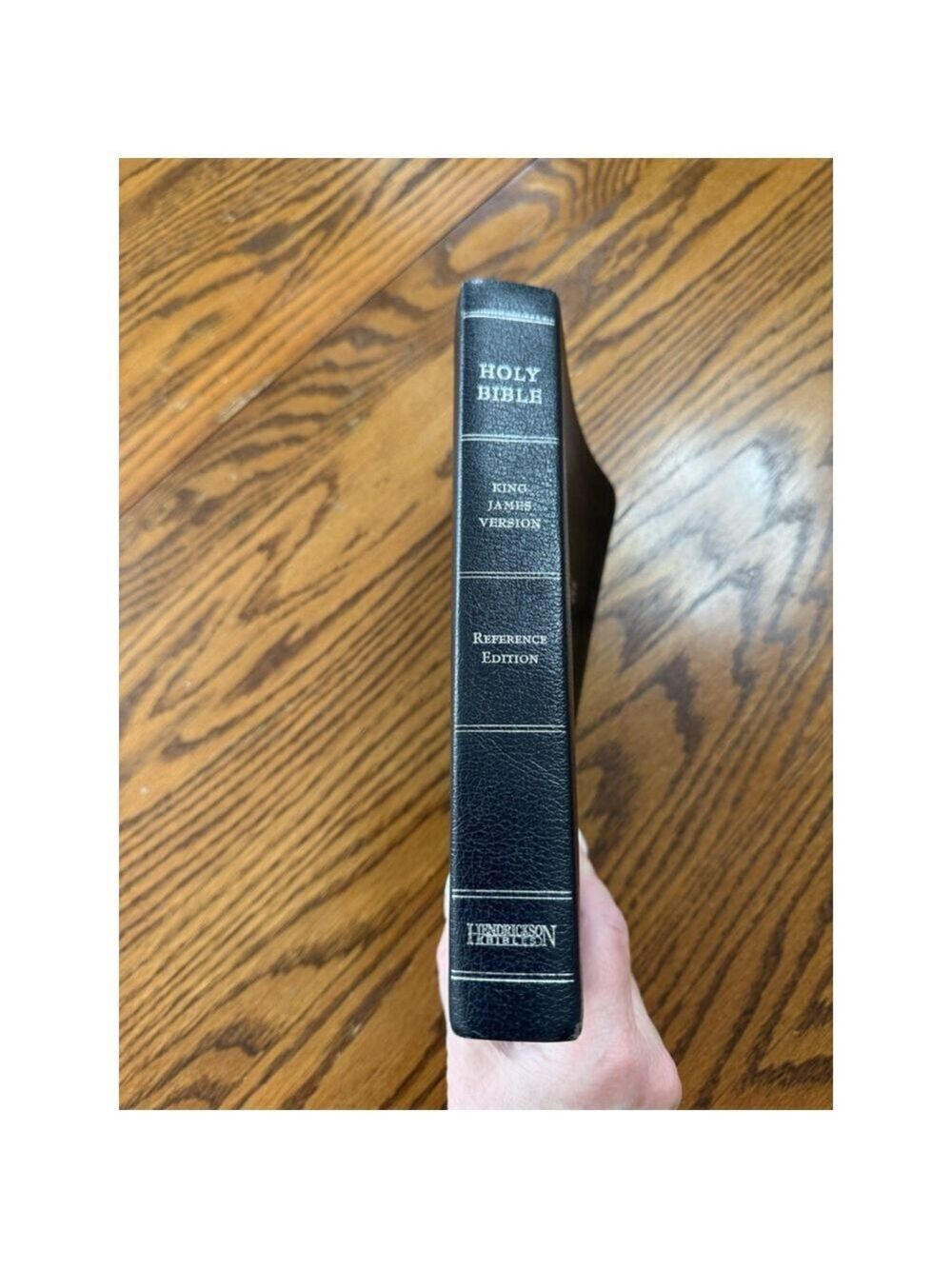 Holy Bible New King James Version Red Letter Bonded Leather Silver Edge 9x5 - Picture 10 of 12
